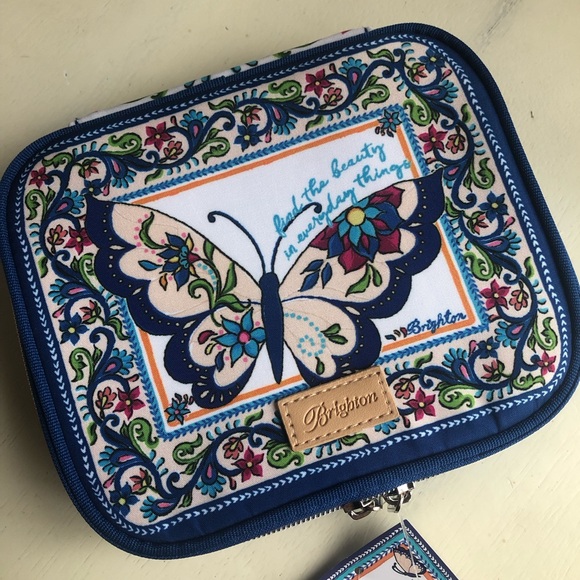New w Tag: Brighton Butterfly Garden Jewelry or Travel Case. 2024 - Picture 7 of 12